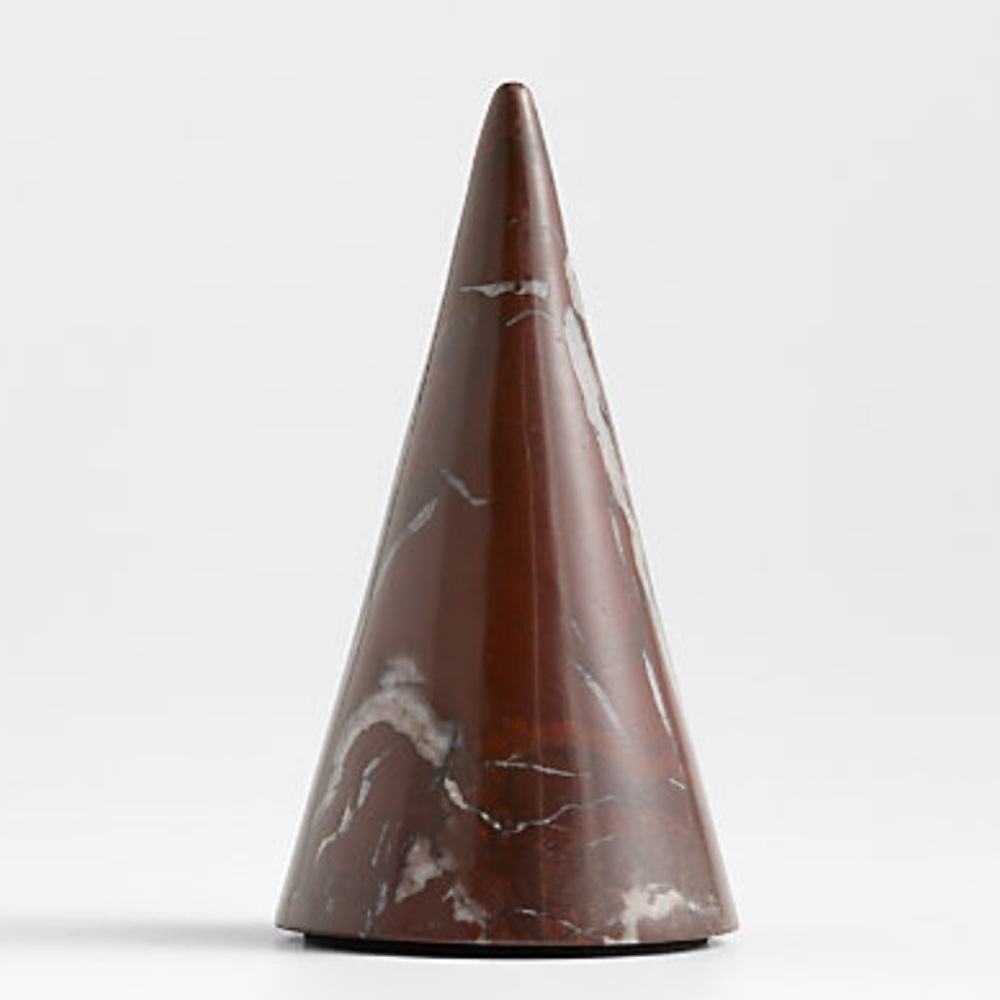 New! Crate&Barrel Solid Red Marble Tree